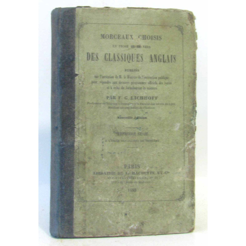 Morceaux choisis en prose et en vers des classiques anglais....