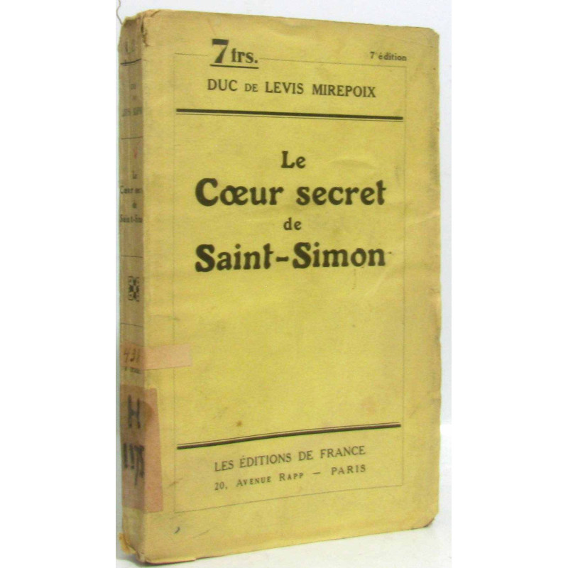 Le coeur secret de Saint-Simon