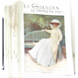 Lot de 22 numéros: Le gaulois du dimanche- année 1912 (du numéro...