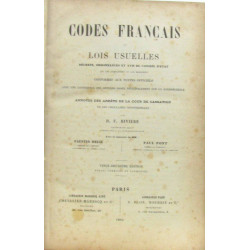 Codes Français et Lois Usuelles Décrets Ordonnances et Avis du...