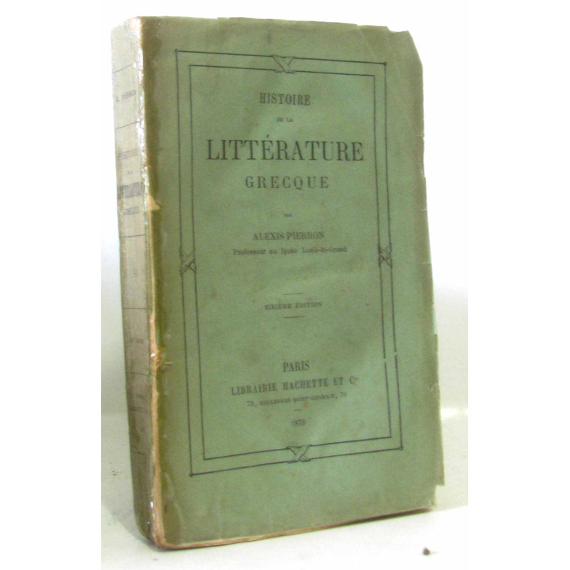 Histoire de la littérature grecque