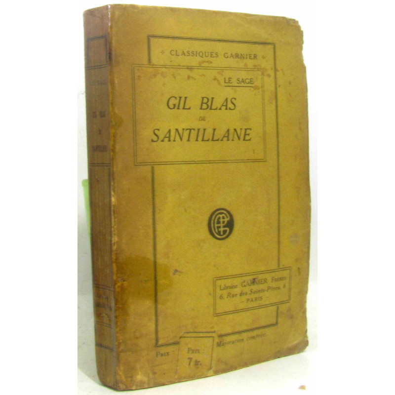 Gil Blas de Santillane - tome I (tome premier)