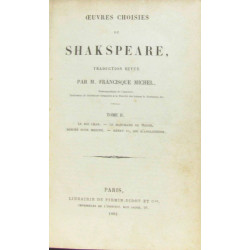 Oeuvres choisis de Shakespeare tome II (tome deuxième)