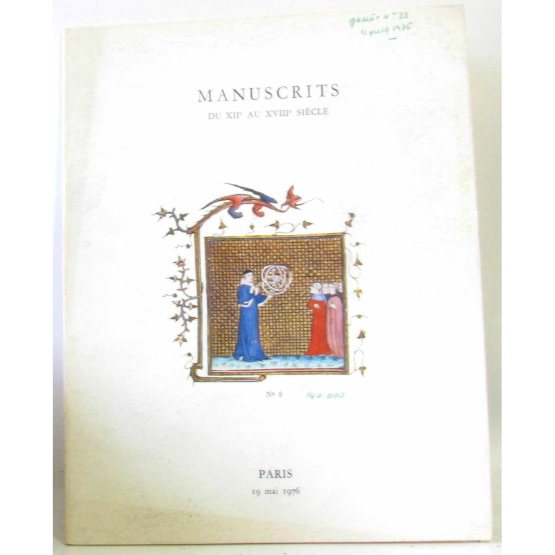Manuscrits du XIIe au XVIIIe siècle