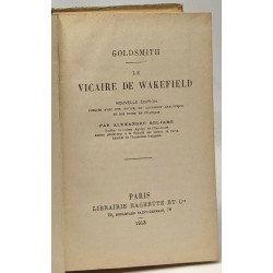 Le vicaire de Wakefield - nouvelle édition - avec notice argument...