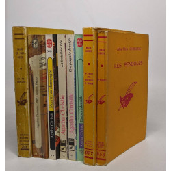 Lot de 8 romans de Agatha Christie: titres voir description détaillée