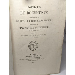 Notices et documents publiés pour la Société de l'Histoire de...