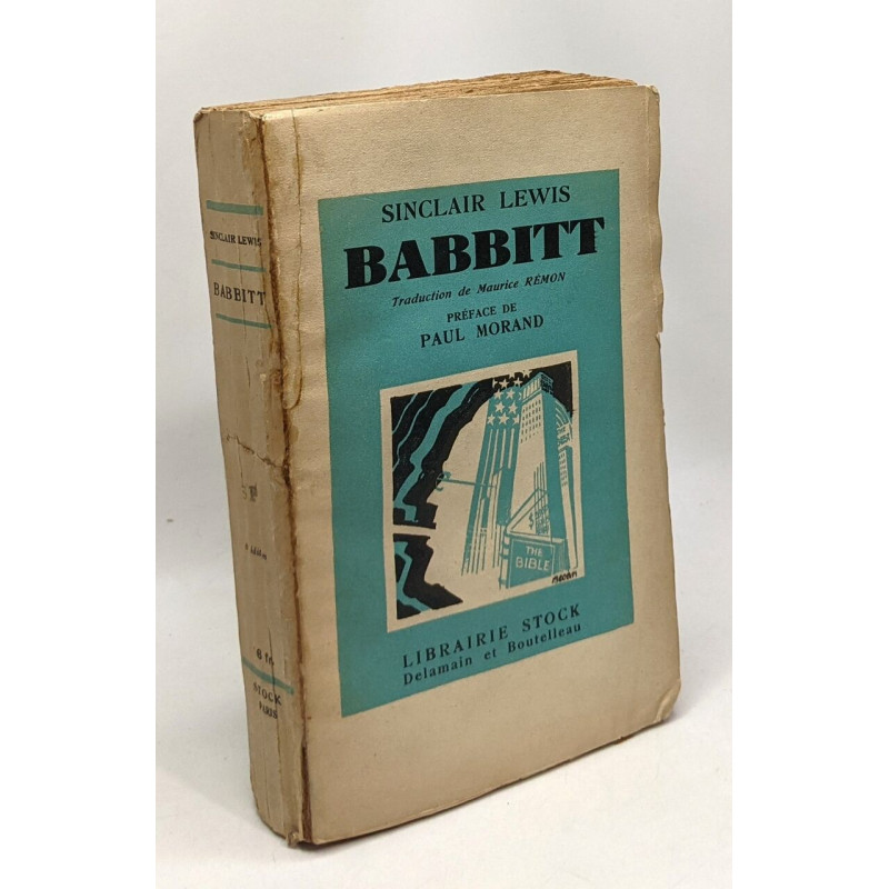 Babbit - traduction de Maurice Rémon - préface de Paul Morand