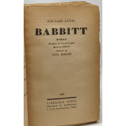 Babbit - traduction de Maurice Rémon - préface de Paul Morand