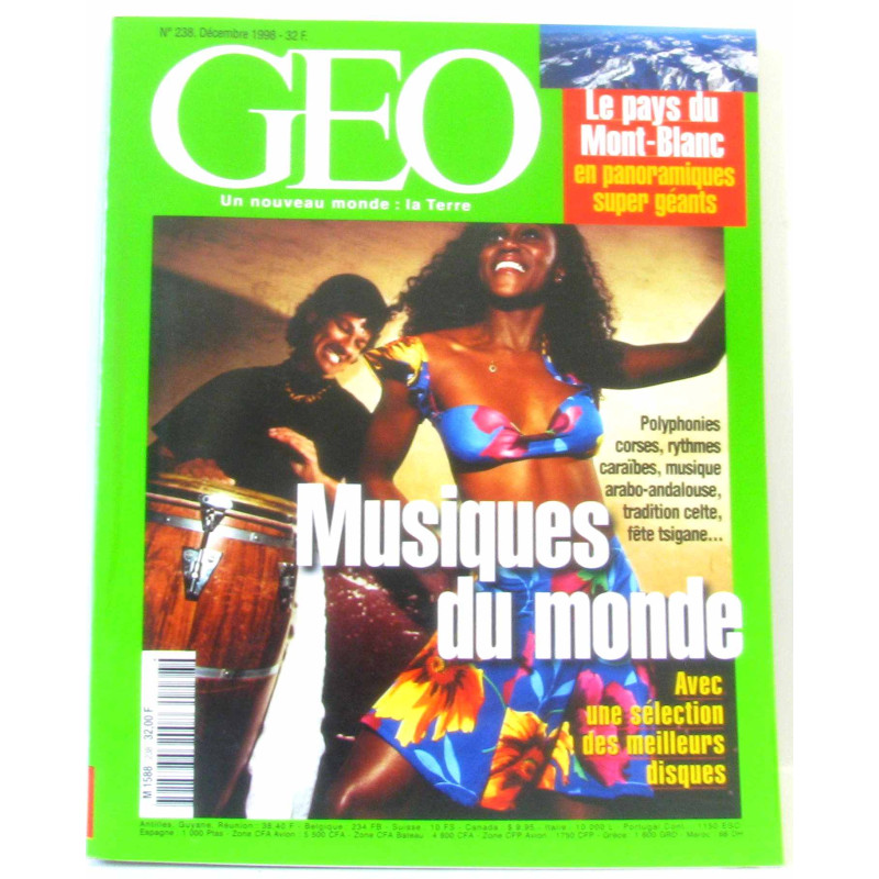 Géo Musique du monde - n°238 décembre 1998