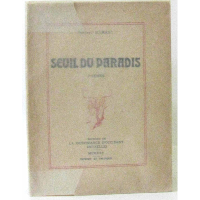 Seuil du paradis (poèmes)