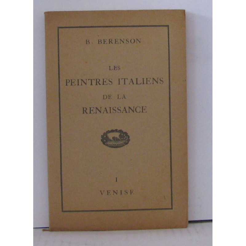 Les peintres italiens de la renaissance I venise
