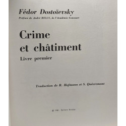 Crime et châtiment - livre premier et second
