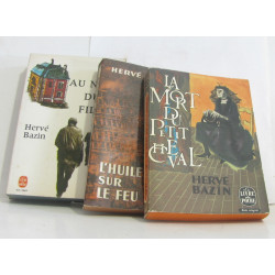 Lot de 3 livres La mort du petit cheval - l'huile sur le feu - au...