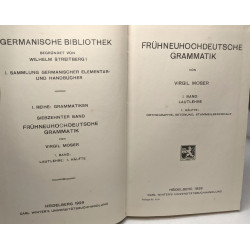 Frühneuhochdeutsche Grammatik I. Band: Lautlehre 1. Hälfte:...