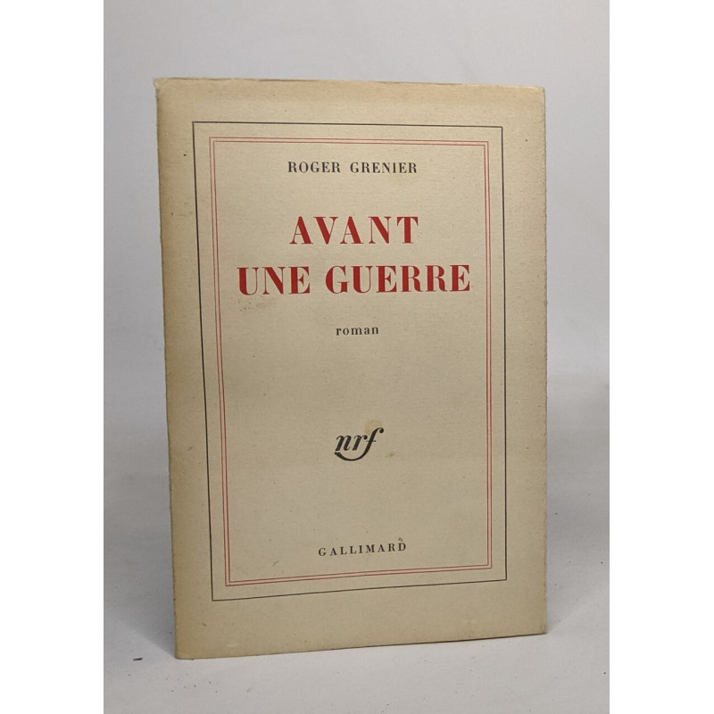 Avant une guerre