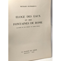 Éloge des eaux et des fontaines de Rome