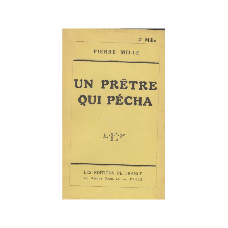 Un prêtre qui pécha