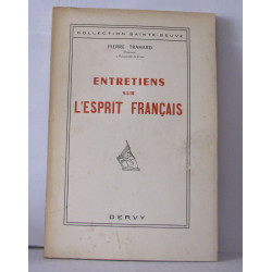 Entretiens sur l'esprit français