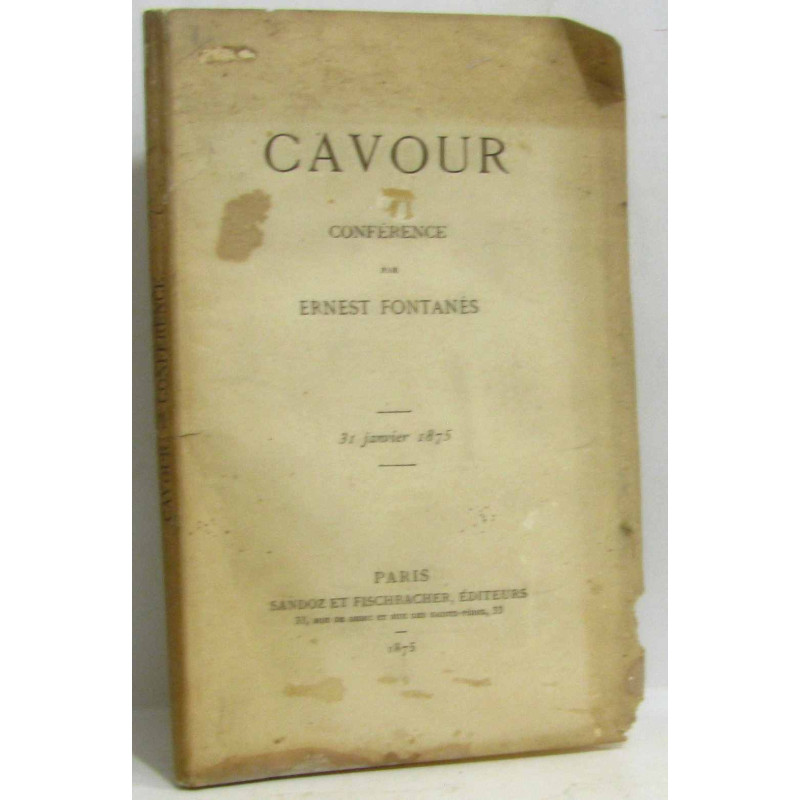 Cavour conférence 31 janvier 1875