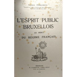 L'esprit public Bruxellois au début du régime français
