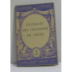 Extraits des chansons de geste