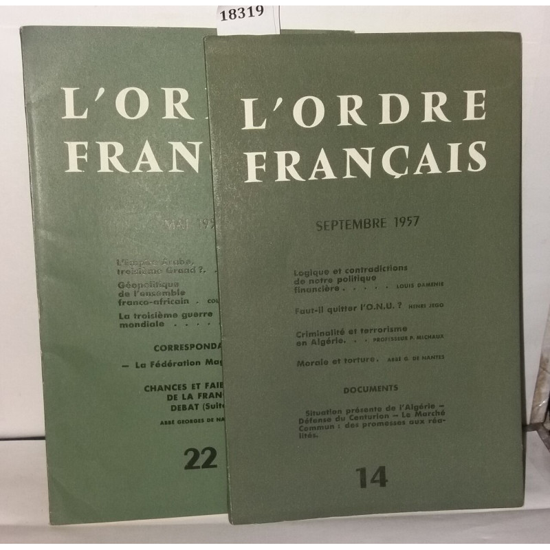 L'ordre français - N°14-22