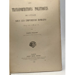 Les transformations politiques de l'Italie sous les empereurs...