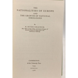 The nationalities of Europe and the growth of national ideologies