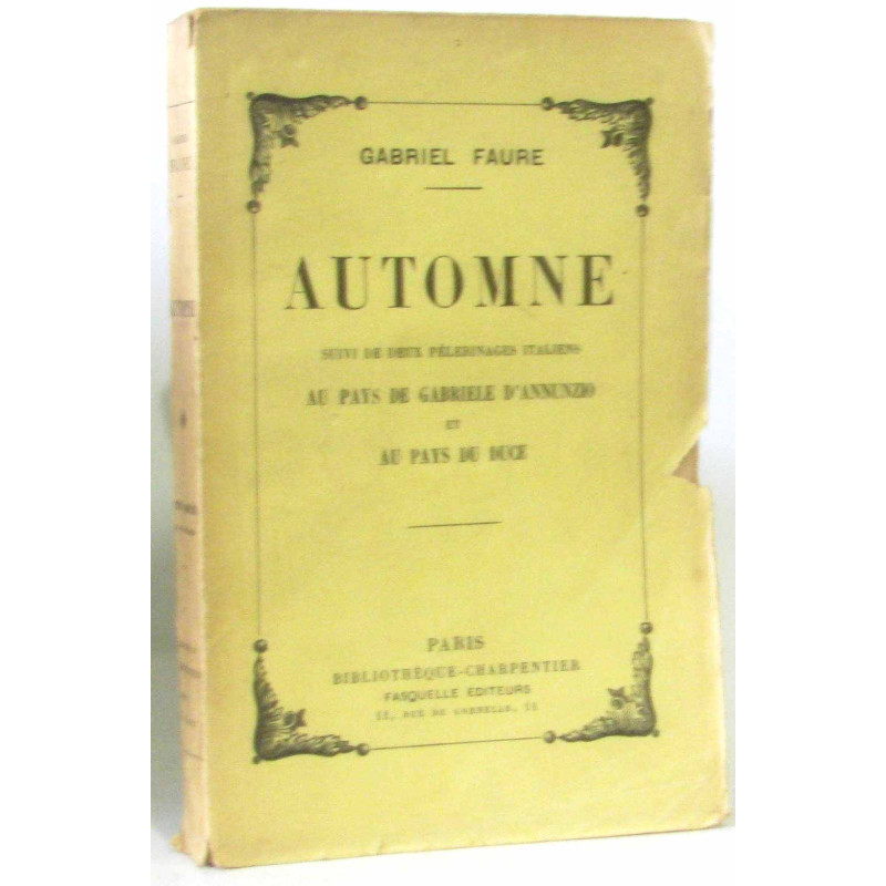 Automne suivi de deux pèlerinages italiens : Au pays de Gabriele...