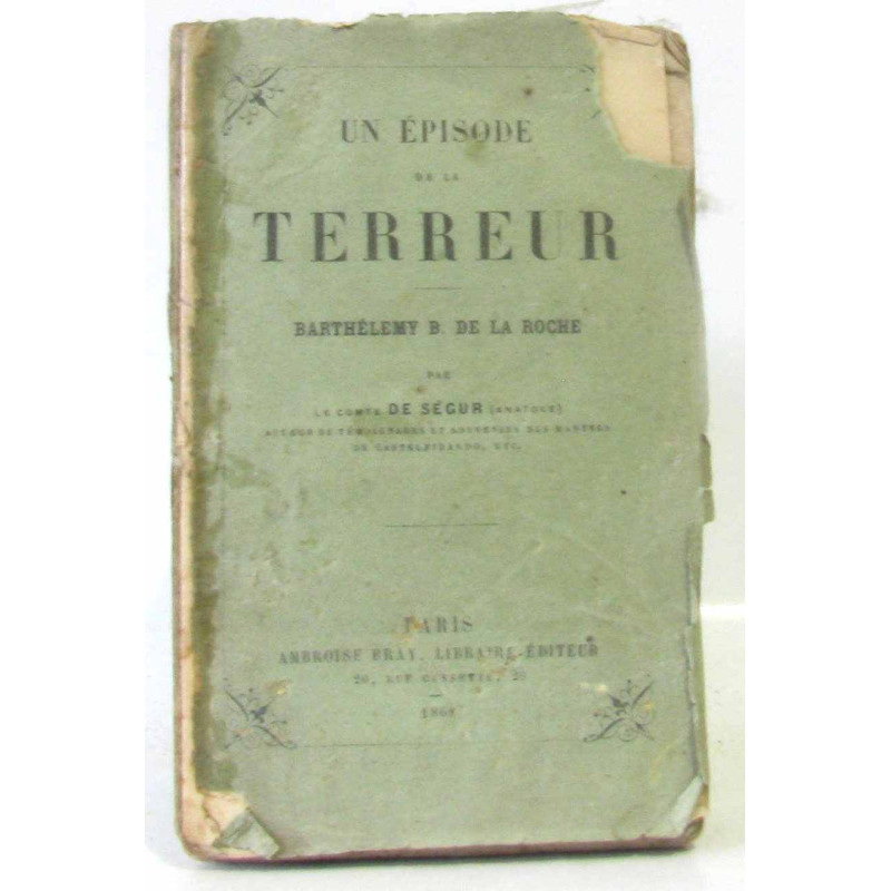 Un épisode de la terreur - Barthélémy d e la Roche