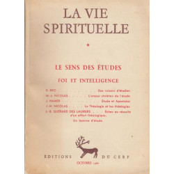 La vie spirituelle le sens des études foi et intelligence