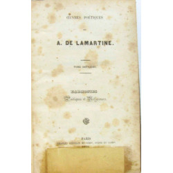 Oeuvre poétiques de Lamartine - tome deuxième -harmonies poétiques...
