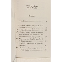 Pour la réforme de la fiscalité