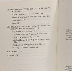 Bank Examination - The bulletin n°89-90 May 1973