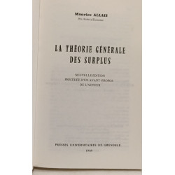 La Theorie Generale Des Surplus