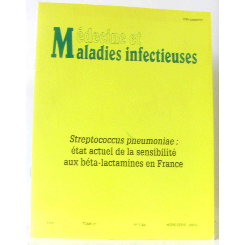 Médecine et maladies infectieuses - streptococcus pneumoniae: état...