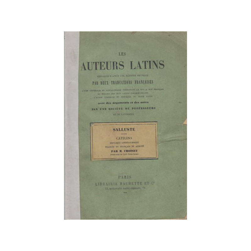 Les auteurs latins - salluste - catilina