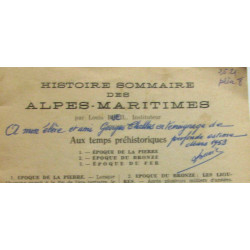 Histoire sommaire des alpes-maritimes