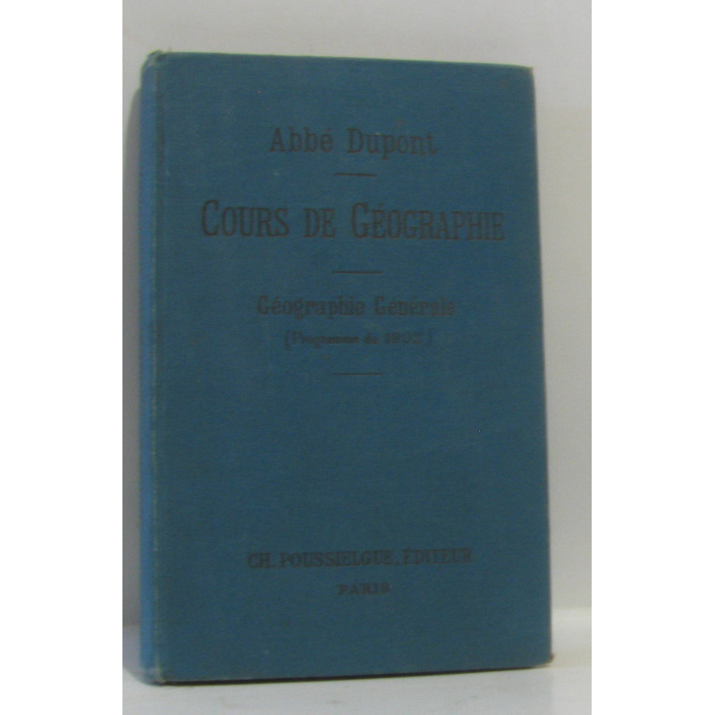 Cours de géographie - géographie générale classe de seconde
