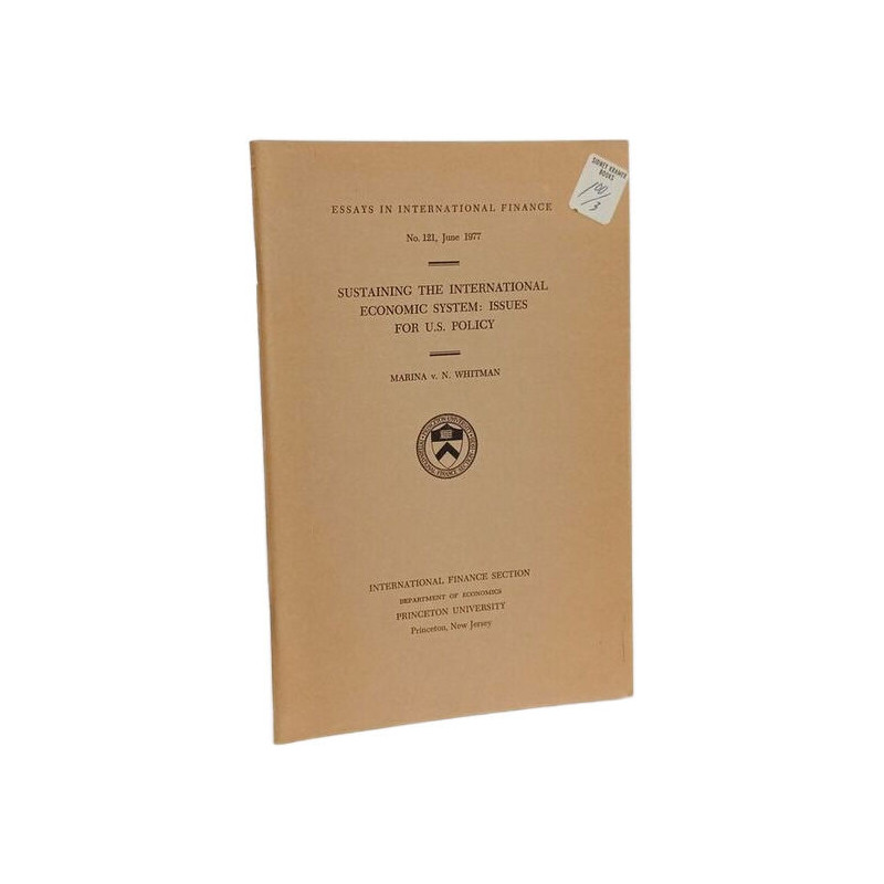 Sustaining the International Economic System: Issues for U.S....