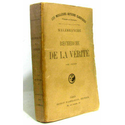 Recherche de la vérité - tome premier