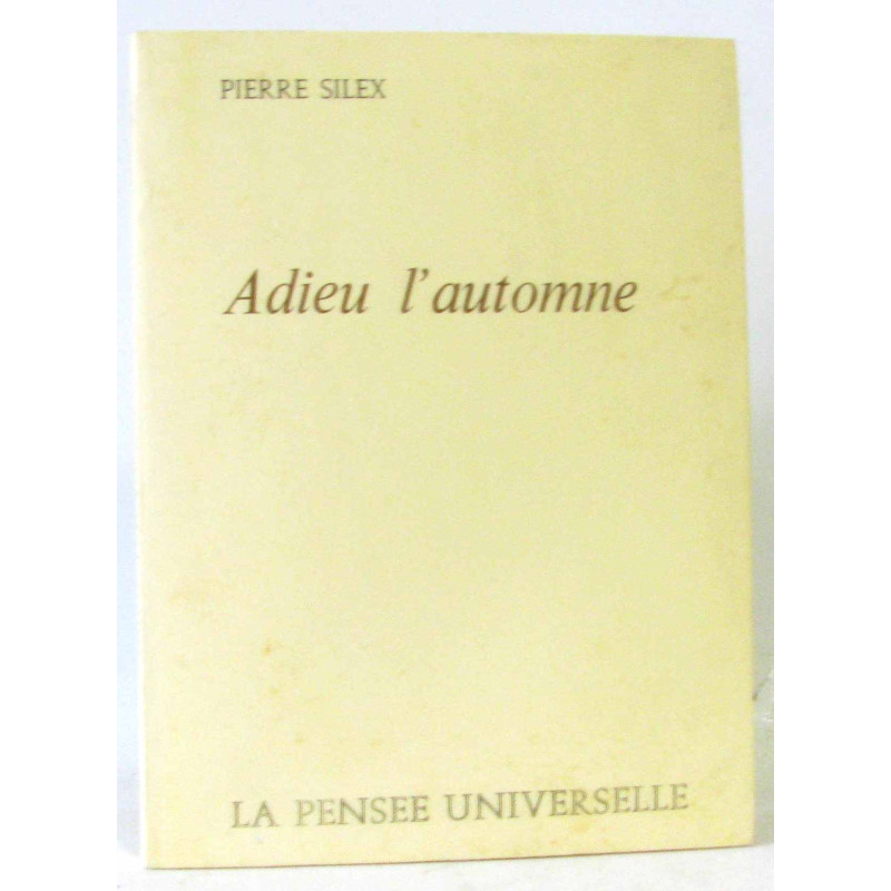 Adieu l'automne