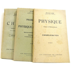 3 volumes , Chimie. Classes de mathématiques et de sciences...