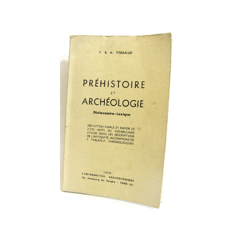 Préhistoire et Archéologie Dictionnaire-Lexique