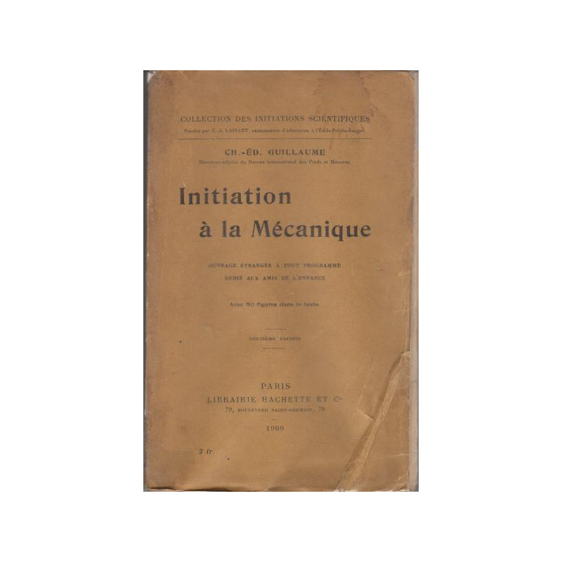 Initiation à la mécanique