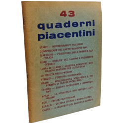 Quaderni piacentini n°39-40-41-42-43 --- 5 volumes édités entre...