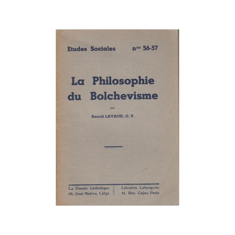 La philosophie du bolchevisme