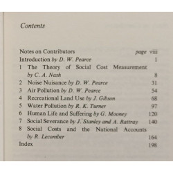 Valuation of Social Cost
