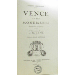 Vence et ses monuments d'après les archives (hommage de l'auteur)
